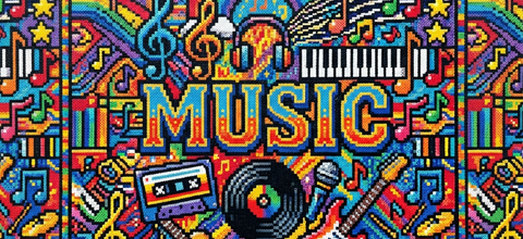 Music bead pattern category cover